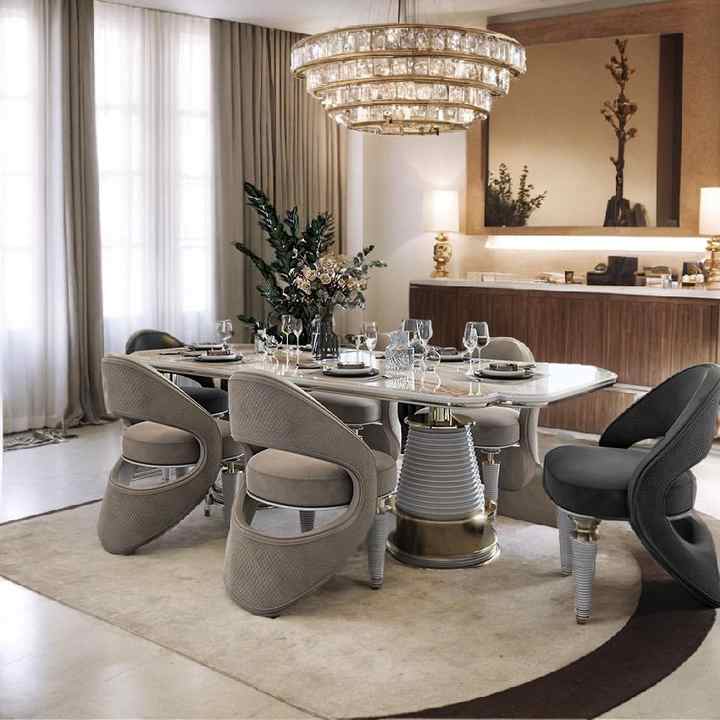 Luxury Dining Room Top Modern European Design Marble Dining Table High ...