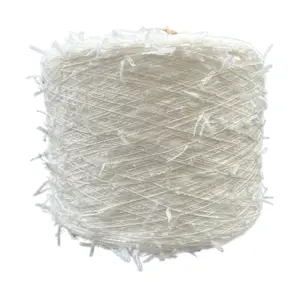 Yarn Craftsman 5S/1 polyester yarn fancy undyed solid color non-woven paper butterfly yarn