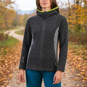 MARMOLADA felpa con cappuccio in seta con colletto corto felpa con cerniera mezza cerniera ricamata inverno/autunno con cerniera con cappuccio foro - Product Image 3