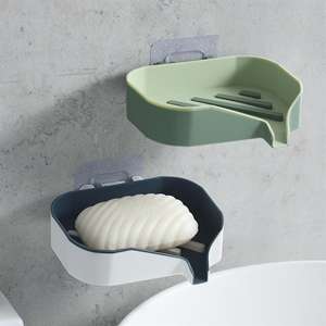 Boîte à savon multifonctionnelle avec crochet, sans perçage, pour toilettes, buanderie, égouttoir à vaisselle - Product Image 2