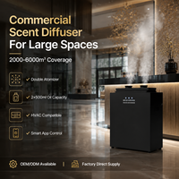 Diffuseur de parfum électrique sans eau pour HVAC commercial, 2 bouteilles de 500 ml, diffuseur d'huiles essentielles pour hôtels et foyers