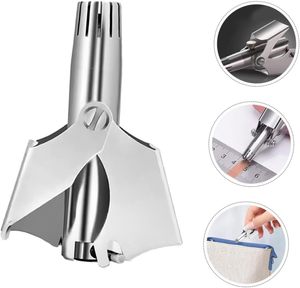 Tondeuse à poils de nez en alliage d'argent, tête de coupe pratique, ciseaux pour une coupe manuelle, pour usage domestique, automobile et de garage - Product Image 4