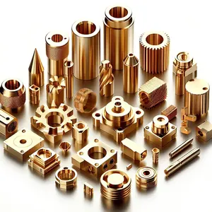 Kupfer/Messing Titan CNC-Bearbeitung Rund gewinde Messing einsatz CNC-Muttern Jalousie 8mm Knu Messing Bronze Bearbeitung Dienstleistungen CNC