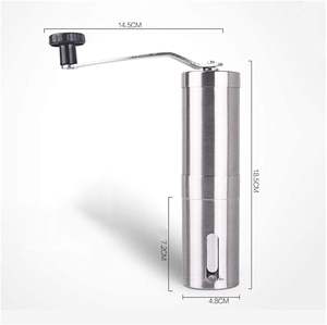 Molinillo de Café Manual de Acero Inoxidable, Ajustable, Comercial, con Muelas Cónicas - Product Image 2