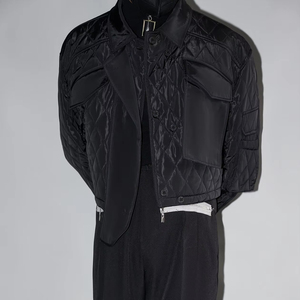 Nouvelle veste d'hiver de style haut de gamme pour hommes-<span class=keywords><strong>Manteau</strong></span> <span class=keywords><strong>noir</strong></span> <span class=keywords><strong>court</strong></span> au design unique - Product Image 1