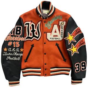 Vestes de baseball en cuir vintage pour hommes, sur mesure, de haute qualité, pour l'hiver et l'automne, style varsity - Product Image 1