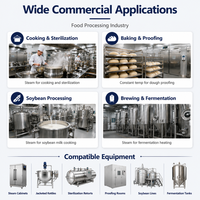 Générateur de vapeur industriel JOWIN pour la transformation alimentaire des nouilles de riz, 36KW, 240V, 380V, 400V, chaudière à vapeur en acier inoxydable 304L, équipement de chauffage