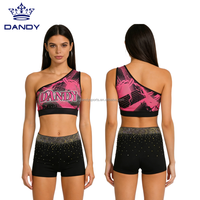 Ensemble de soutien-gorge de sport et short personnalisés pour l'entraînement de cheerleading, pour femmes et filles, avec accessoires d'équipe - Vente en gros
