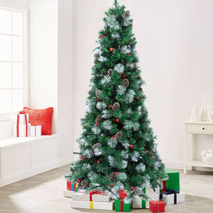 Crayon artificiel personnalisé <span class=keywords><strong>pas</strong></span> <span class=keywords><strong>cher</strong></span> moderne réaliste commercial <span class=keywords><strong>de</strong></span> haute qualité arbre <span class=keywords><strong>de</strong></span> noël extérieur pour arbre <span class=keywords><strong>de</strong></span> noël rouge - Product Image 6