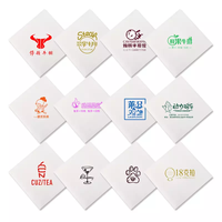 Serviettes en papier blanches jetables personnalisées en gros Serviette en papier de pâte de bois vierge pour restaurant