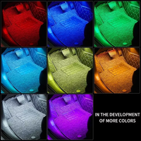 RGB Music Voice Control Floor Atmósfera Luz Lámpara de pie decorativa para automóviles