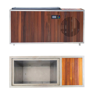 Baignoire à glace portable en bois de cèdre rouge ICEMEND avec # Revêtement en acier inoxydable 304 et éclairage LED pour piscines à immersion froide avec refroidisseur en option - Product Image 5