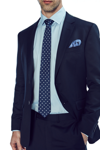 Marchi firmati di lusso di buona qualità in lana <span class=keywords><strong>blu</strong></span> <span class=keywords><strong>Navy</strong></span> <span class=keywords><strong>abito</strong></span> formale da lavoro 2 pezzi Pant Coat Set abiti Slim per <span class=keywords><strong>uomo</strong></span> - Product Image 5