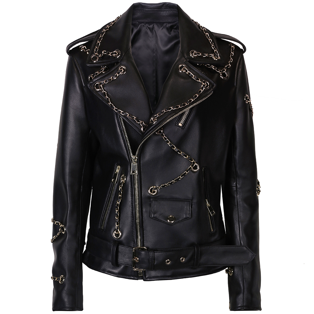 タグ付き新品★SEEALL OVERSIZED BIKER JACKET WL029X-5-1