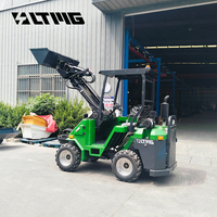 Minipala telescopica LTMG 500kg, micro pala articolata da 0,5 tonnellate per uso in giardino e in azienda agricola, personalizzabile