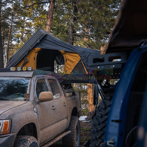 Tienda de Techo para Acampar al Aire Libre para 4 Personas Plegable 2XL Carcasa Rígida de Aluminio con Apertura Lateral e Híbrida con Baca - Product Image 2