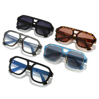 Twooo T12607 Nouveau modèle Double Beam Pilot pour lunettes de soleil polarisées UV400, haute qualité, monture large, avec broche CP, pour l'Europe et les États-Unis
