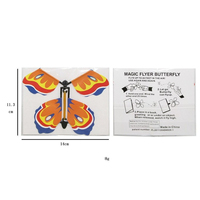 Carte volant papillon magique pour enfants, jouet, accessoire, pour tours de magie en plein air, Diy, vente en gros,