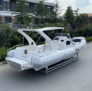 Liya 5.2 mètres à 8.3 mètres <span class=keywords><strong>bateau</strong></span> gonflable <span class=keywords><strong>semi</strong></span>-<span class=keywords><strong>rigide</strong></span> de nervure d'hypalon de yacht de luxe avec le <span class=keywords><strong>moteur</strong></span> hors-bord de coque de fibre de verre à vendre - Product Image 3