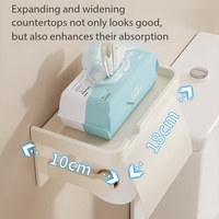 Porte-papier toilette mural sans perçage, étanche, boîte à mouchoirs pour salle de bain, support de rangement pour rouleaux de papier