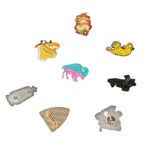 Wholesale Hard Enamel Lapel <b>Pins</b> Custom Logo Metal Brooch Cute Animal Plant Cartoon Badge for Backpack Decoration - Product Image 3
