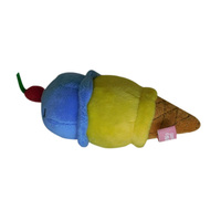 Personnalisez le jouet pour animaux de compagnie en peluche en forme de crème glacée le plus populaire avec un couineur
