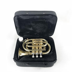 <span class=keywords><strong>Trompette</strong></span> de poche à <span class=keywords><strong>3</strong></span> <span class=keywords><strong>pistons</strong></span>, instrument en laiton, <span class=keywords><strong>trompette</strong></span> de poche économique - Product Image 5