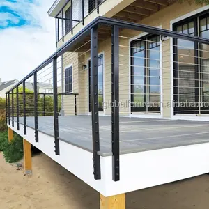 Reilbu prix bon marché garde-corps en aluminium balcon escalier câble en aluminium balustrade