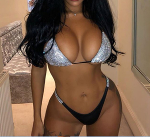 <span class=keywords><strong>Maillot</strong></span> <span class=keywords><strong>de</strong></span> <span class=keywords><strong>bain</strong></span> bikini deux pièces <span class=keywords><strong>rose</strong></span> sexy avec strass sur la poitrine et taille haute pour femmes matures – Grande Vente - Product Image 4
