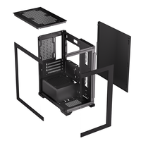 Boîtier de jeu AntarcChill avec panneaux latéraux à vision complète en verre trempé, boîtiers d'ordinateur de taille moyenne, boîtiers Micro ATX pour PC