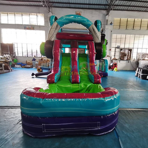 Château gonflable et toboggan combinés de qualité commerciale pour enfants, idéal pour les fêtes en plein air, thème Glitch Gamer. - Product Image 2