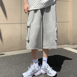 Pantaloni larghi da uomo estivi larghi lunghi 7/8 Bermuda con lunghezza 8/8 per avventure all'aria aperta - Product Image 1