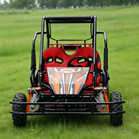 Kart tout-terrain robuste de qualité commerciale avec transmission par chaîne et suspension hydraulique avant et arrière pour la location et les parcs d'attractions