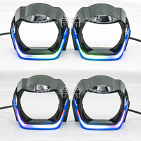Masque de décoration DRL RGB à effet de poursuite pour phares de voiture, compatible avec les caches de projecteur LED Angel Eye de 3,0 pouces Robot DRL Gen.2