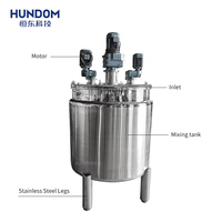 Mélangeur homogène électrique à double couche en acier inoxydable pour crèmes et liquides, avec cuve de chauffage