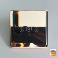 Interrupteur WiFi intelligent Smart Life 10A pour maison connectée, compatible UE/Royaume-Uni, avec panneau tactile 3 boutons pour scènes intelligentes sans fil