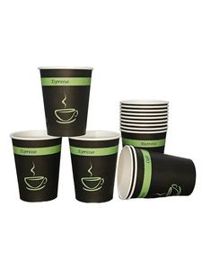Comgesi Couvercle de tasse à café jetable en papier écologique de 4 oz, design personnalisé en feuille d'or, simple paroi, biodégradable, revêtement PE, Anhui - Product Image 4