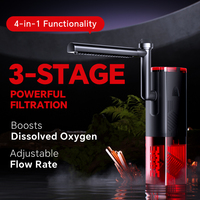 Filtre interne submersible moderne pour aquarium avec éponge biologique, filtration 3-en-1, débit élevé 240-680L/H, fonctionnement silencieux, boîtier intégré