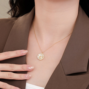 Collar de Plata de Ley 925 con Colgante de <span class=keywords><strong>Signo</strong></span> Zodiacal de los 12 Horóscopos, <span class=keywords><strong>para</strong></span> Mujer, Superventas - Product Image 4