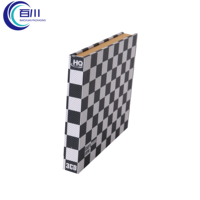 Caja de Regalo de Papel con Diseño a Cuadros, Ecológica, Premium, Portátil, en Forma de Libro, Caja de Embalaje Rígida para CD o Regalos