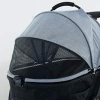 Chiens grand vélo de voyage/jogger animaux poussettes 360 vue petit chariot pliant noir pliable chariot de voyage