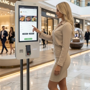 Kiosco <span class=keywords><strong>de</strong></span> Pago con Pantalla Táctil, Kiosco con Soporte <span class=keywords><strong>de</strong></span> Piso, Terminal POS para Exteriores con Windows - Product Image 1
