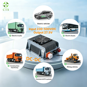 CTS 2000W 3000W 27.5V ตัวแปลงไฟ DC-DC ประสิทธิภาพสูงพร้อมระบบระบายความร้อนด้วยอากาศสำหรับรถยนต์ - Product Image 1
