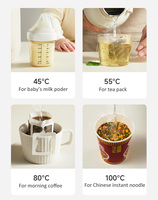 Bouilloire électrique de voyage 1000 ml, mini bouilloire portable, petite chauffe-eau avec 4 réglages de température pour une eau bouillante rapidement.