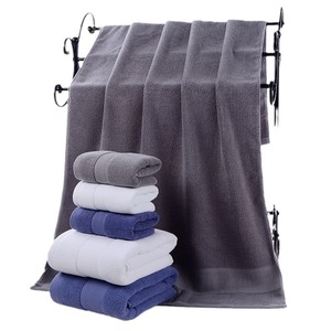 คิม ไรอันผ้าเช็ดตัว 70x140 ซม. ผ้าฝ้ายแท้หนาพิเศษดูดซับได้ดีสำหรับใช้ในบ้านโรงแรมร้านเสริมสวยสีเทาสีฟ้าสีขาวปรับแต่งได้ - Product Image 5