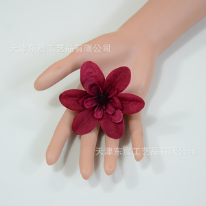 Flores de orquídea de seda artificial Dongchen Crafts para accesorios para el cabello y decoración del hogar - Product Image 2