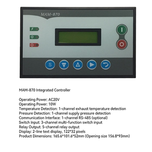 Contrôleur de compresseur d'air MAM870 avec unité de contrôle centralisée pour la coordination multi-compresseurs pour les stations d'air industrielles - Product Image 3