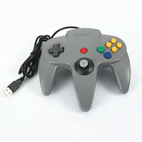 Control Remoto con Cable Largo para Consola Nintendo 64 y PC, Gamepad N64 con Motor de Vibración, Repuesto para N64