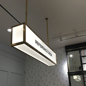 ป้ายกล่องไฟอะคริลิคทรงสี่เหลี่ยมแบบแขวน ป้ายไฟ LED สำหรับธุรกิจ ร้านค้าปลีก ร้านกาแฟ ป้ายไฟ LED - Product Image 1