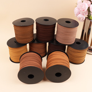 3mm Korean suede <b>rope</b> DIY beaded <b>bracelet</b> and necklace, double-sided imitation leather <b>rope</b>, handmade material, suede <b>rope</b> - Product Image 4
